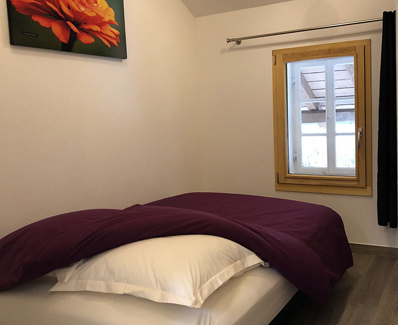 Chambre bureau avec canapé convertible au gîte du Parc de Wesserling